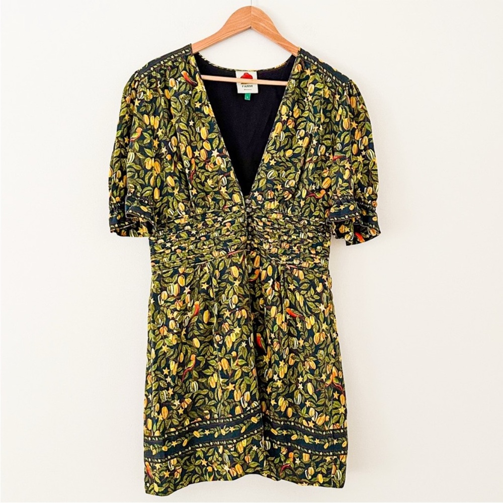 FARM Rio V Neck Mini Starfruit Dress - Picture 5 of 9